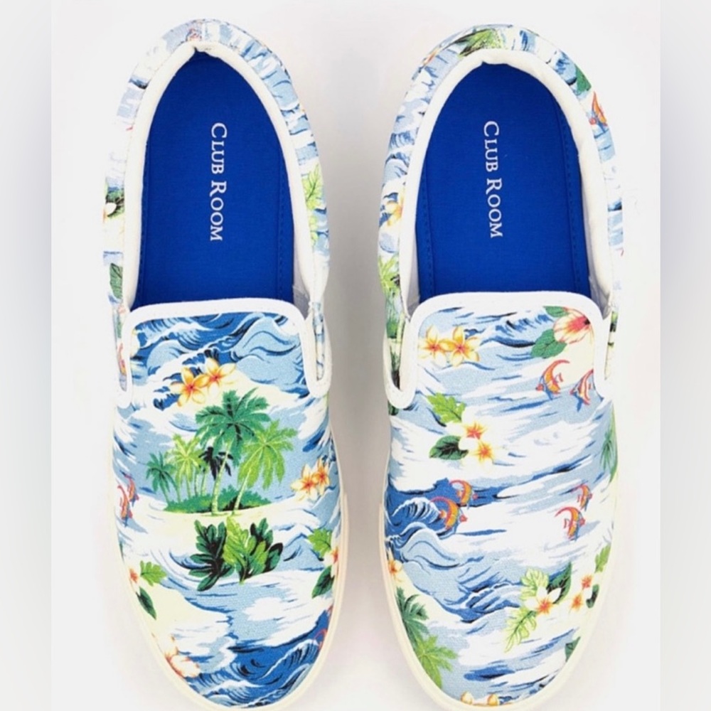 💚💙 CLUB ROOM Men's Tate Slip-On Sneaker
Tropical Surf Syle. Various sizes
